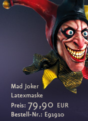 Mad Joker - Latexmaske