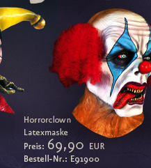 Horrorclown Latexmaske