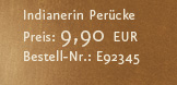 Indianerin Perücke
